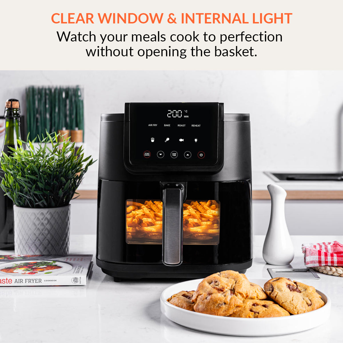 Nutricook Slim (5L) Air Fryer Black