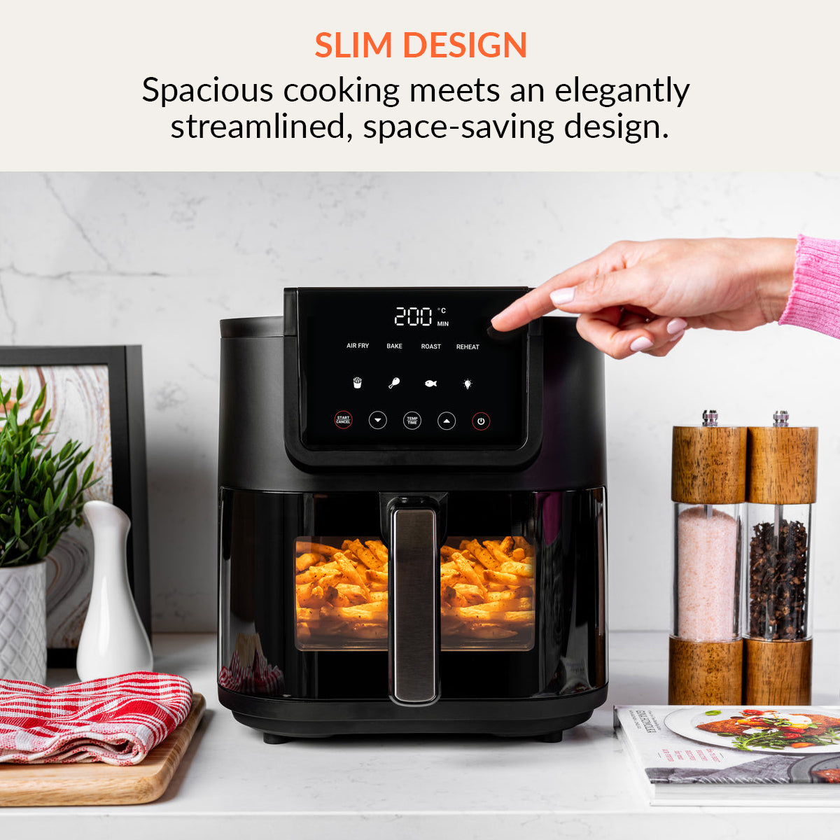 Nutricook Slim (5L) Air Fryer Black