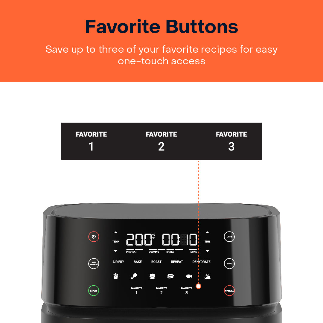 Nutricook Air Fryer 5.7L Vision (Black)