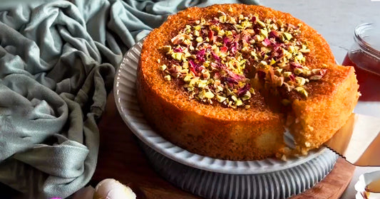 Eggless Persian Semolina Cake