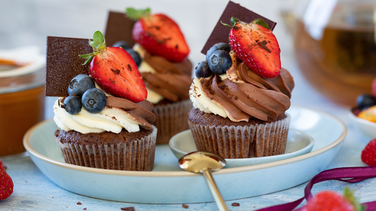 Chocolate Strawberry Cupcakes