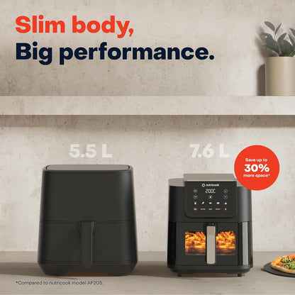Nutricook 7.6 Litre Air Fryer Slim XL
