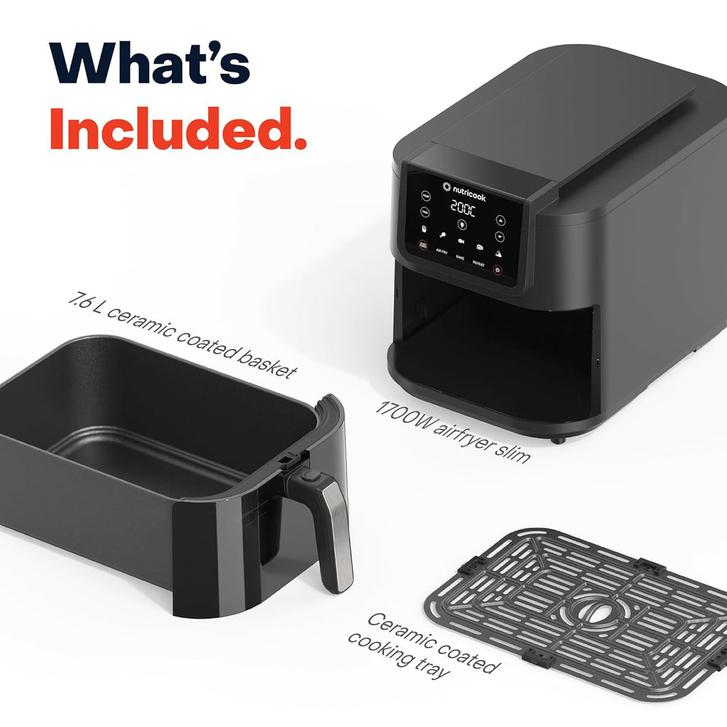 Nutricook 7.6 Litre Air Fryer Slim XL