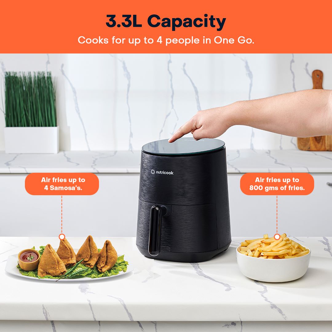 Nutricook Air Fryer Mini V2 3.3L - Ideal for New Buyers