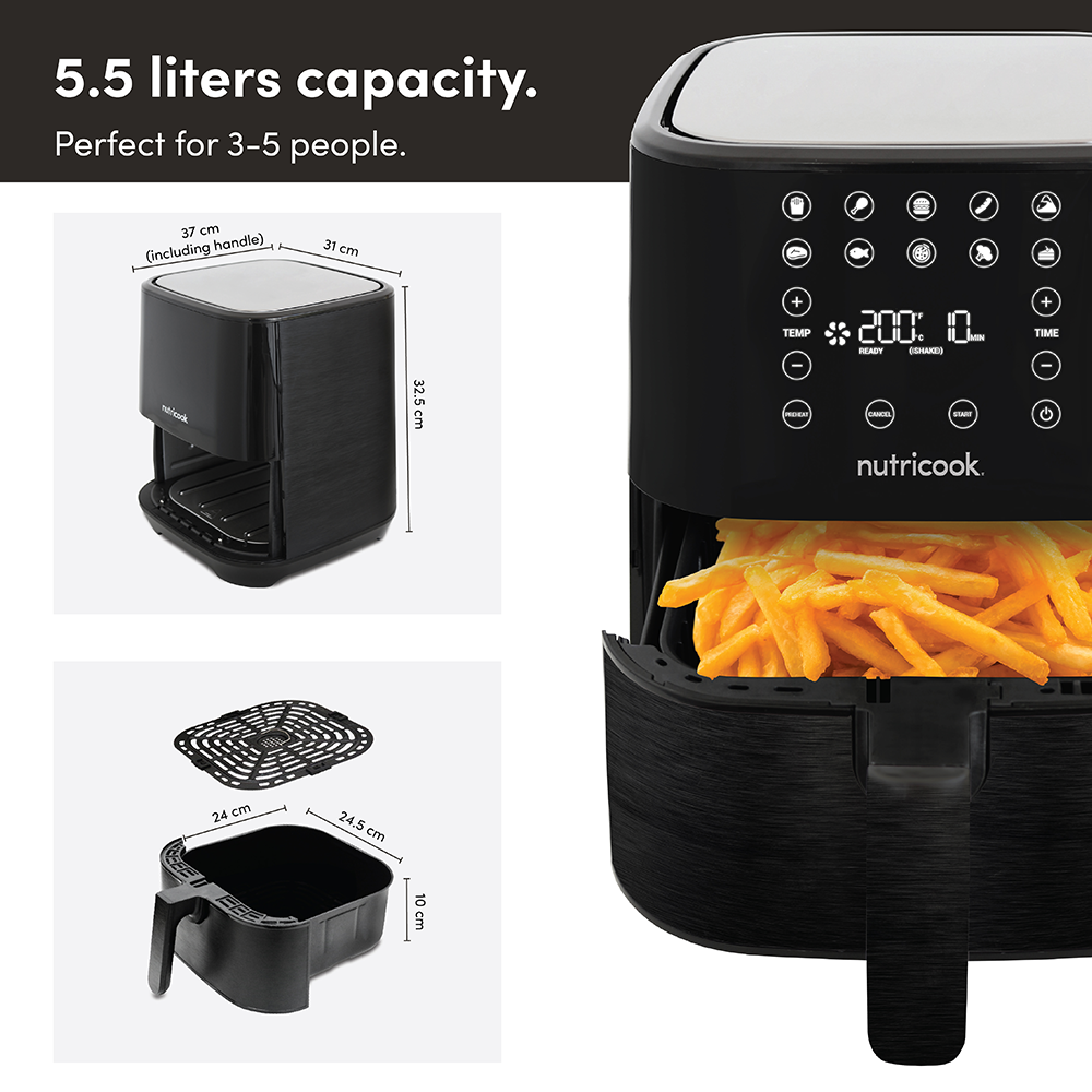 Nutricook Air Fryer 2 5.5L - Black