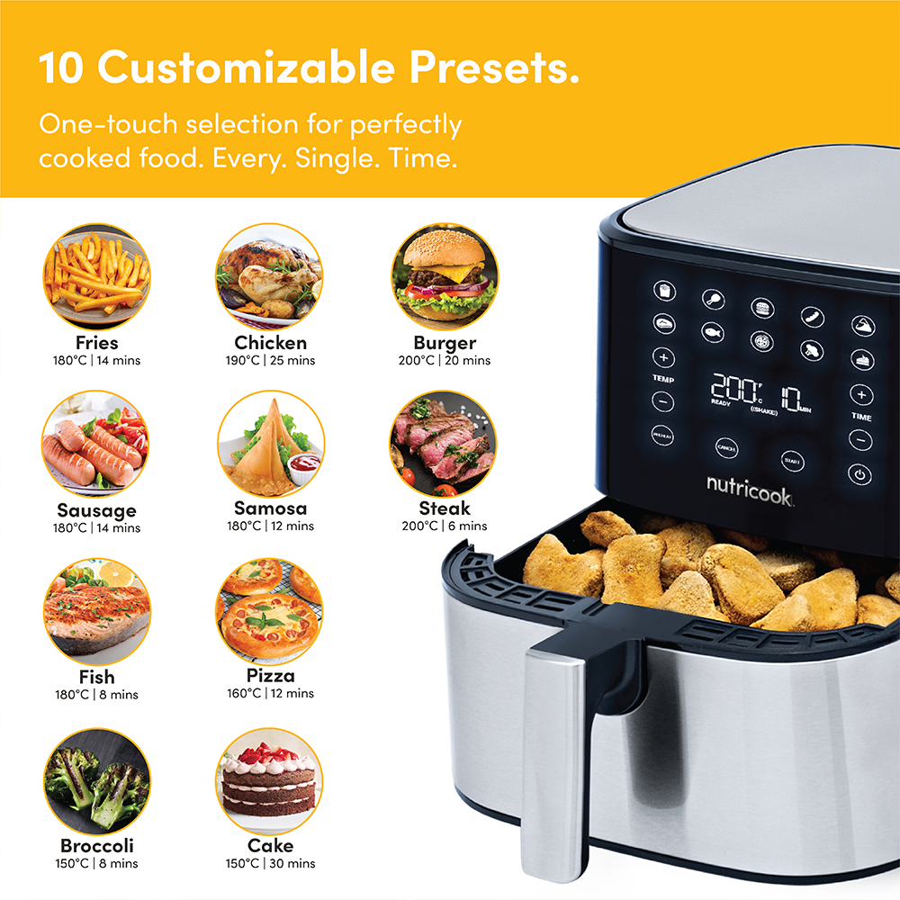 Nutricook Air Fryer 2 Stainless Steel