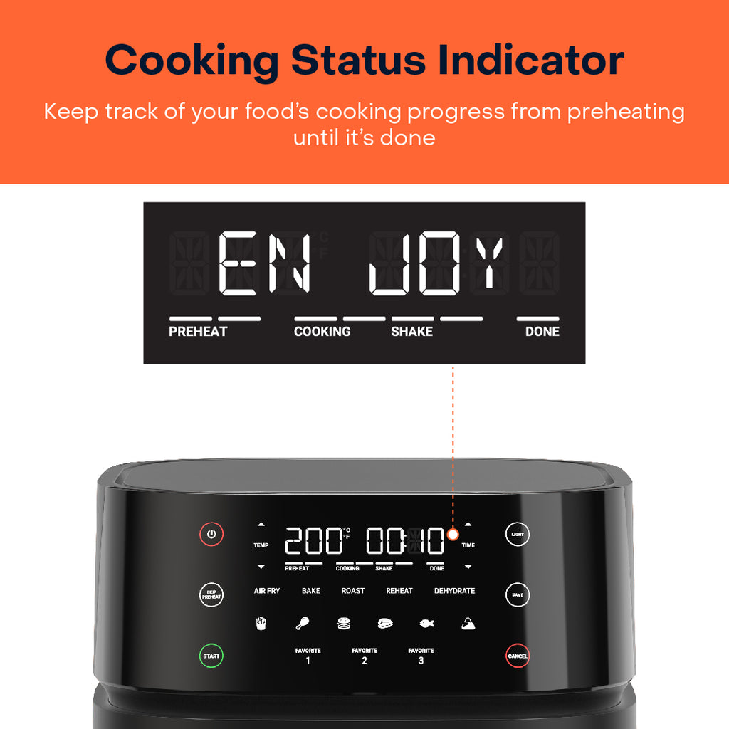 Nutricook Air Fryer 5.7L Vision (Black)